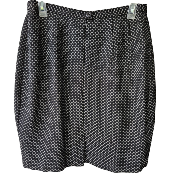 Joseph Janard vintage wool blend skirt suit navy-black silver long jacket sz. 10 - Picture 9 of 16